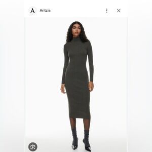 Aritzia sweater dress- not turtleneck like the cover photo